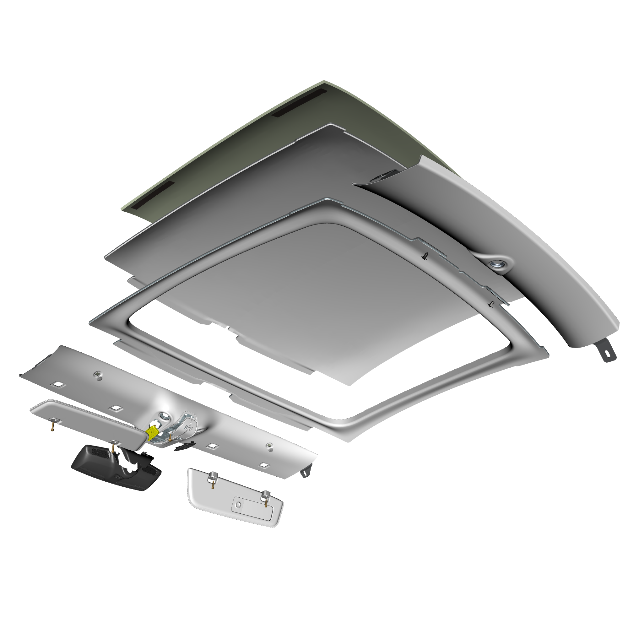car: VANQUISH,item_no: nan,quantity: 1,reference: VANQUISH_25_PartsCatalogue-010503 Headliner Assembly