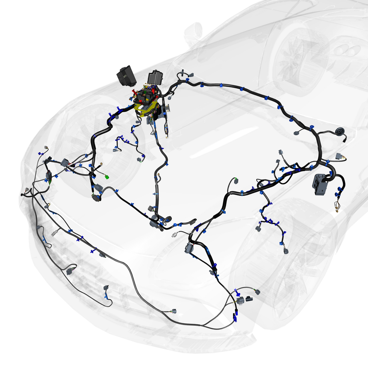 car:vantage,item_no:,quantity:1,reference:vantage_25_partscatalogue-180101 forward wiring assembly