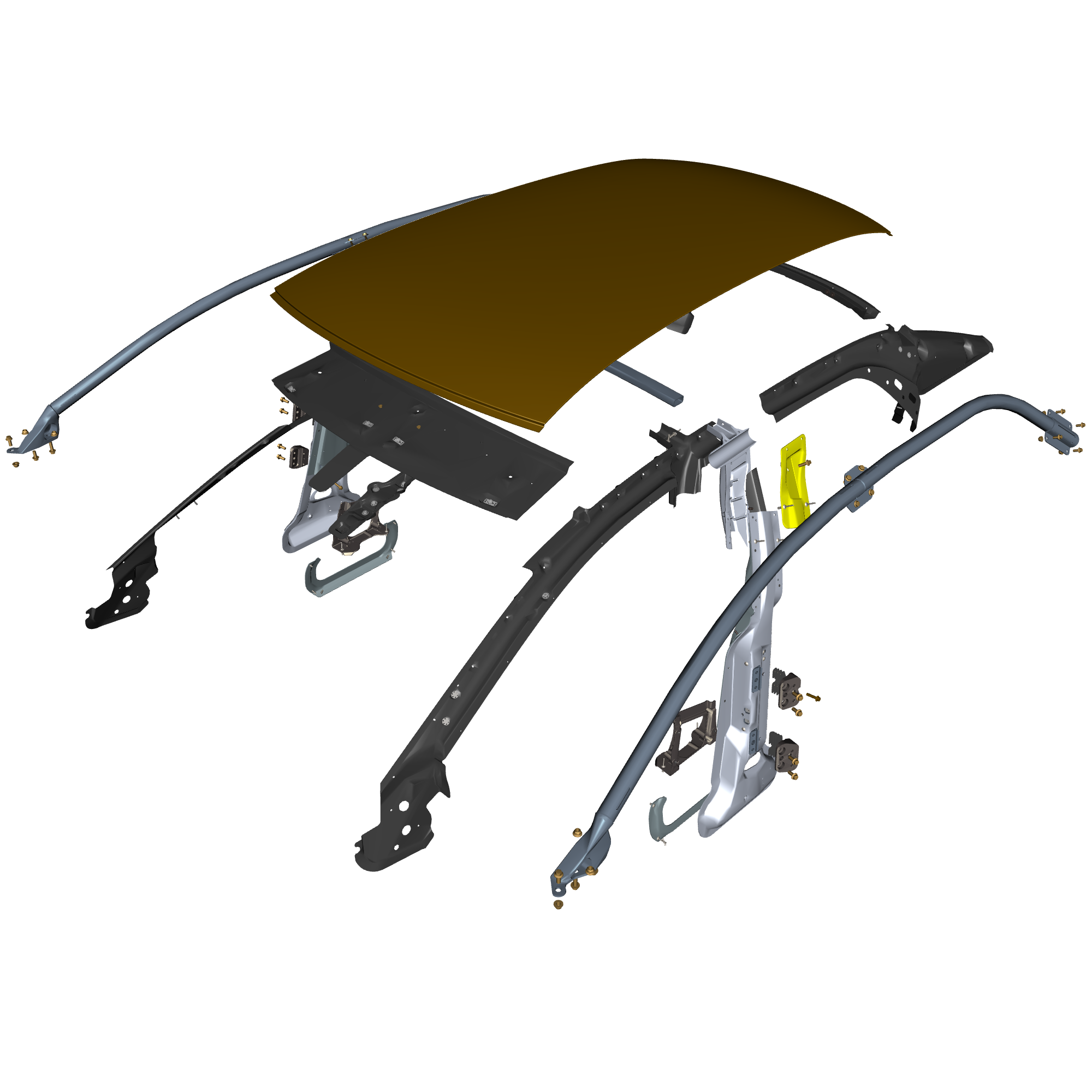 car: TARAF,item_no: nan,quantity: 1,reference: TARAF_PartsCatalogue-010104-01 Roof and Cross Member