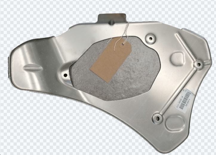 Image of FRONT STEEL BRAKE DISC SHIELD - RIGHT HAND