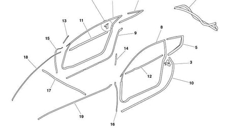 Image of RIGHT HAND FRONT WING SEAL