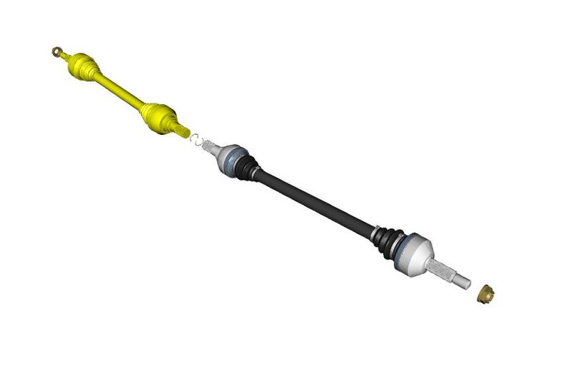 Image of RIGHT HAND DRIVESHAFT HALF SHAFT