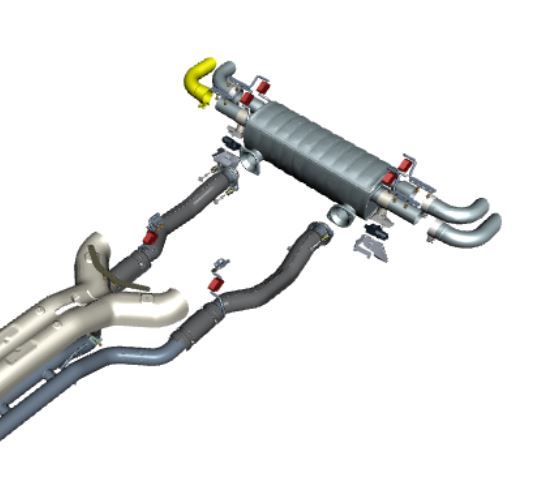 Image of RIGHT HAND SIDE OUTER EXHAUST TAIL PIPE