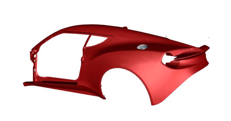 Image of CARBON FIBRE LEFT HAND BODYSIDE