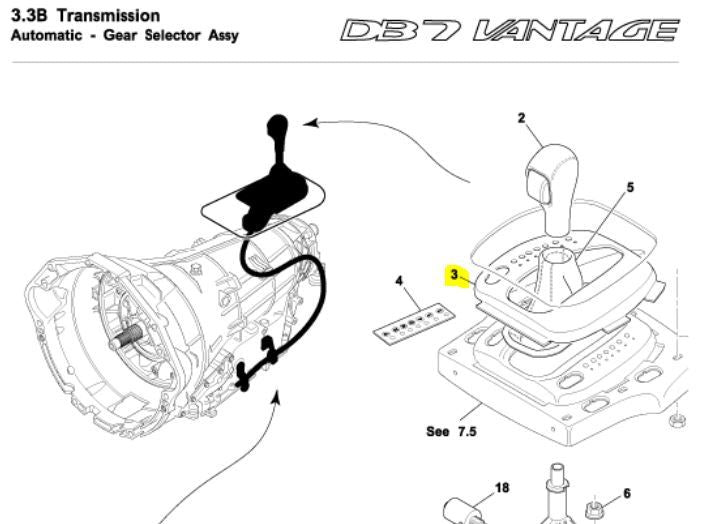 Image of GEAR SELECTOR SURROUND PRND