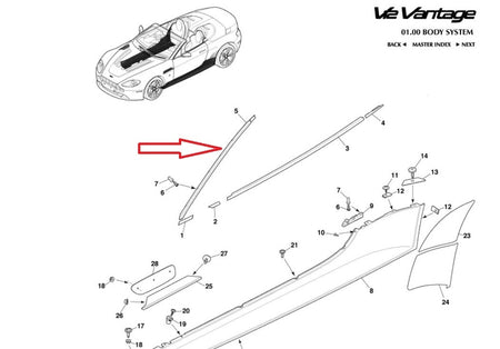 Image of LEFT FRONT A PILLAR TRIM FINSIHER