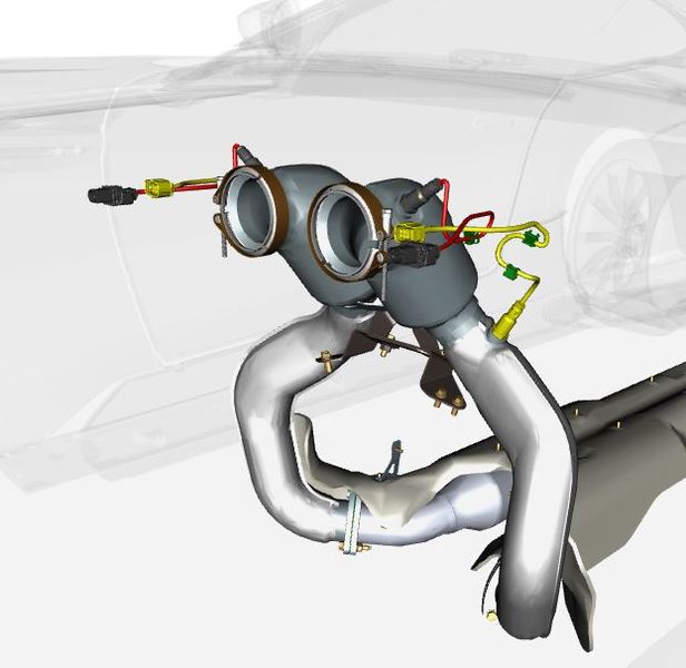 Image of POST CAT CATALYST O2 SENSOR LAMDA SENSOR
