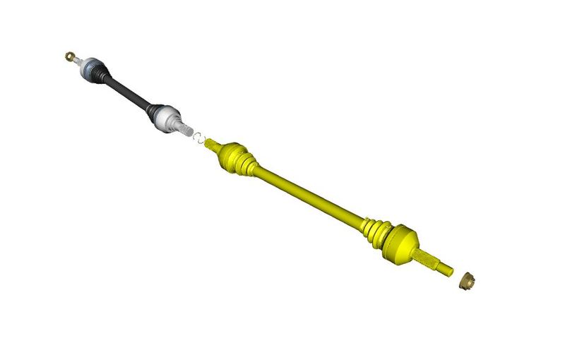 Image of LEFT HAND DRIVE SHAFT HALF SHAFT CV