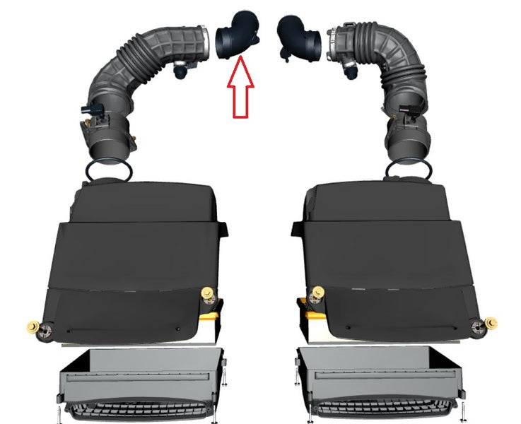 Image of AIR TUBE ELBOW PIPE TURBO