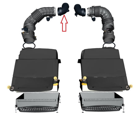 Image of AIR TUBE ELBOW PIPE TURBO