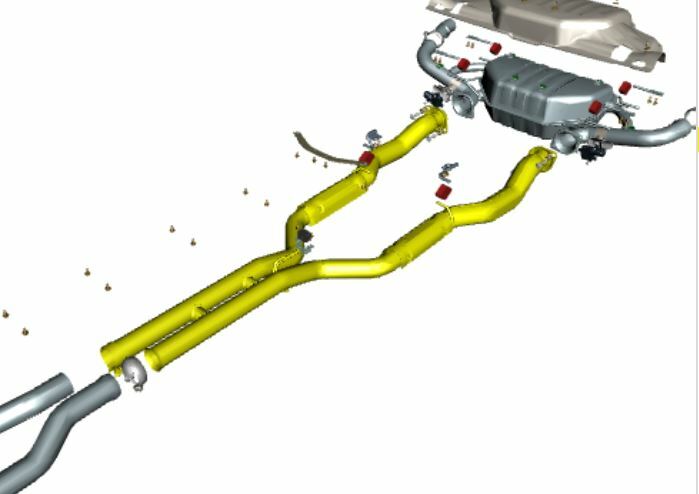 Image of CENTRE EXHAUST PIPES