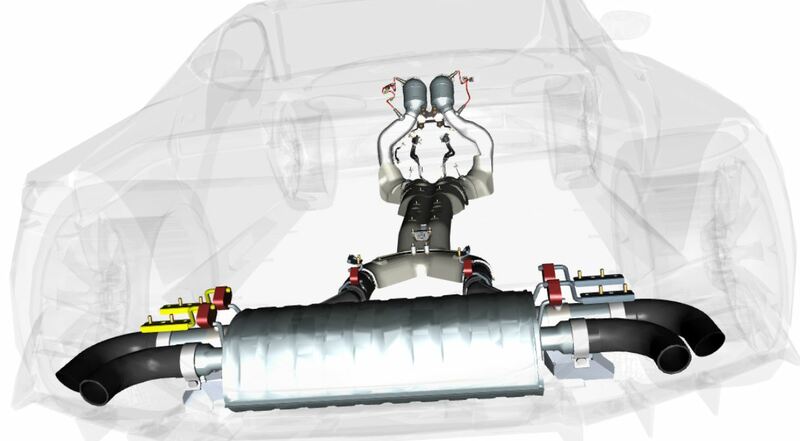 Image of LEFT HAND REAR EXHAUST HANGER BRACKET