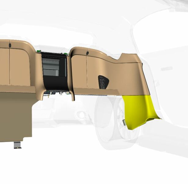 Image of REAR LEFT QUARTER PANEL LOWER TRIM PANEL