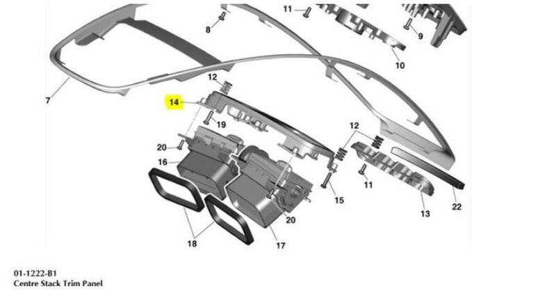 Image of CENTRE STACK AIR VENT BEZEL