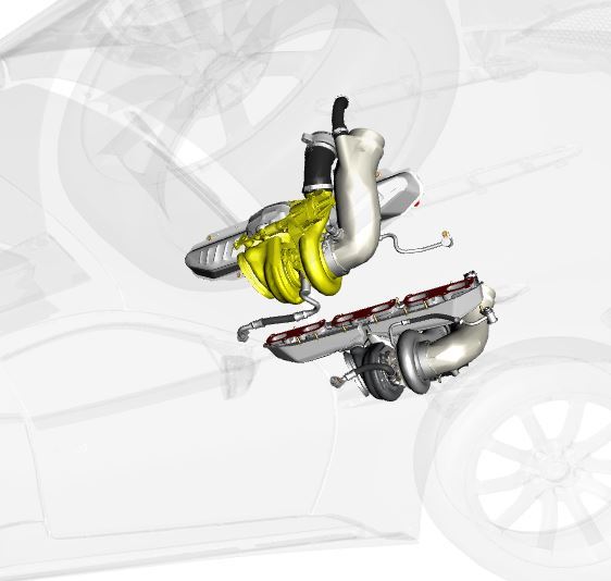 RIGHT HAND TURBO CHARGER ASSEMBLY