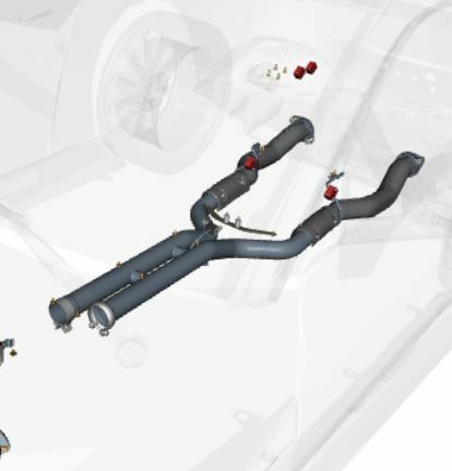 Image of CENTRE EXHAUST PIPES