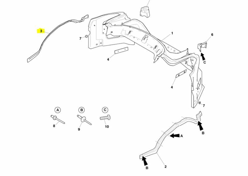 Image of RIGHT HAND REAR WHEEL ARCH INFILL PART