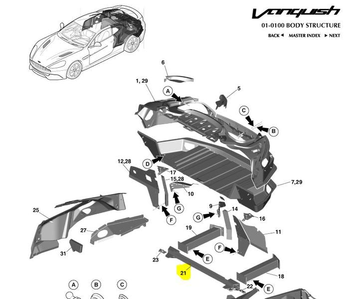TAILGATE LOWER BACK CENTRE PANEL