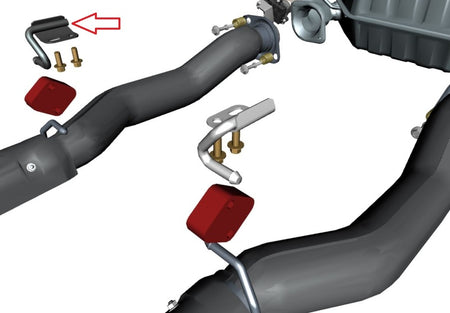 Image of RIGHT SIDE EXHAUST PIPE MOUNTING BRACKET