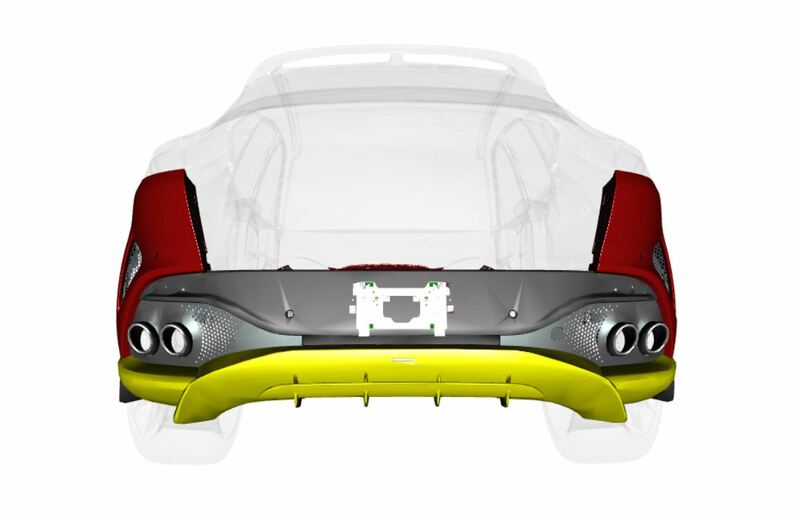 Image of 707 REAR BUMPER DIFFUSER