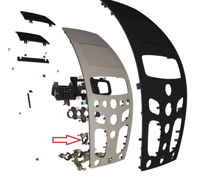 Image of HAZZARD WARNING SWITCH CARRIER PLATE
