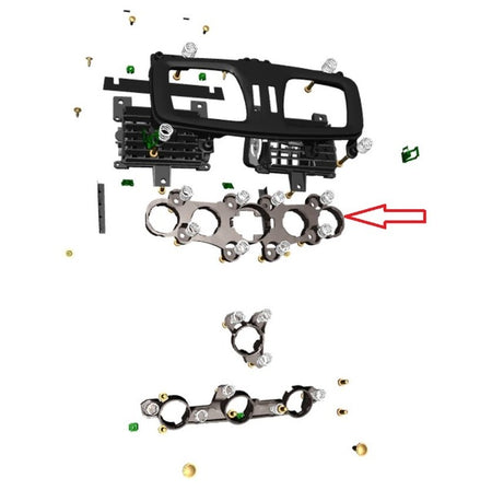 Image of CENTRE STACK 5 HOLE SWITCH CARRIER