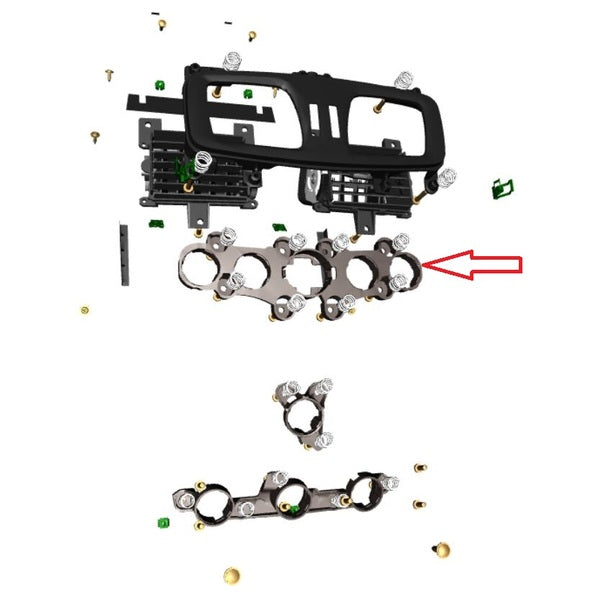 Image of CENTRE STACK 5 HOLE SWITCH CARRIER