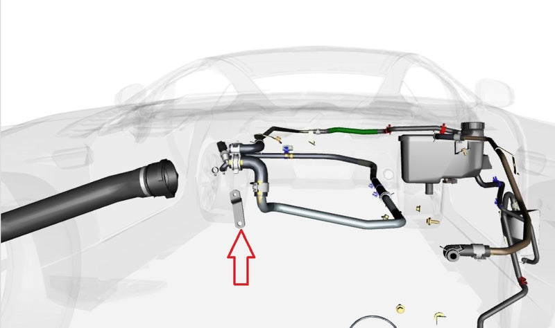 Image of BRACKET ENGINE TO THERMOSTAT HOUSING