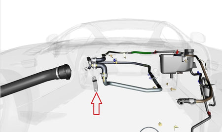 Image of BRACKET ENGINE TO THERMOSTAT HOUSING