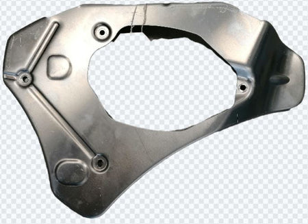 Image of FRONT STEEL BRAKE DISC SHIELD - RIGHT HAND