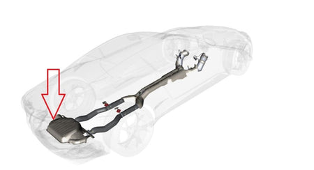 Image of REAR EXHUAST MUFFLER HEATSHIELD