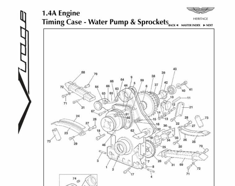 image 2 of water pump assembly with pulley