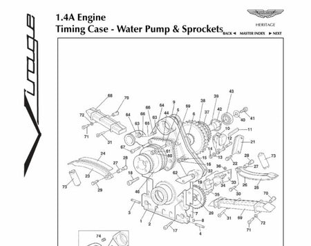 image 2 of water pump assembly with pulley