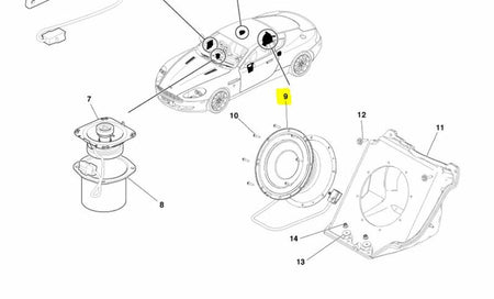 Image of PREMIUM SUBWOOFER SPEAKER 8.5in
