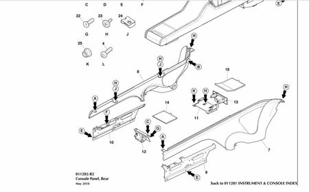 Image of REAR AUX INPUT CONSOLE PANEL
