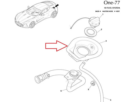 FUEL FILLER RECESS