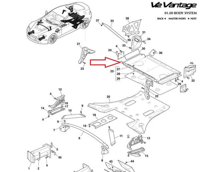 Image of BOOT TRUNK FLOOR FUEL TANK PROTECTOR