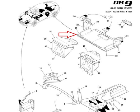 Image of REAR BOOT FLOOR FUEL TANK COVER