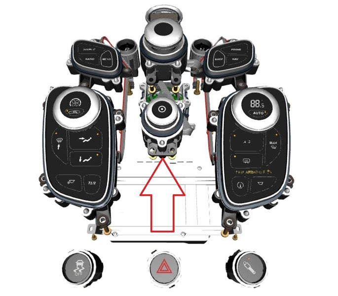 Image of CENTRE STACK ROTARY SWITCH