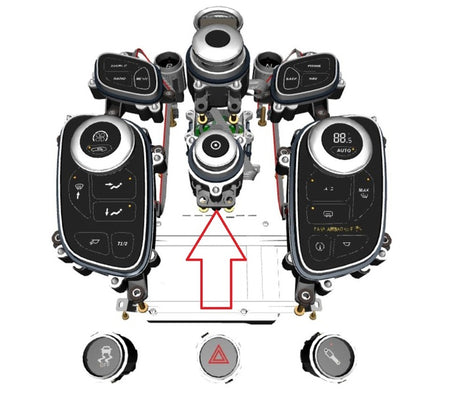 Image of CENTRE STACK ROTARY SWITCH