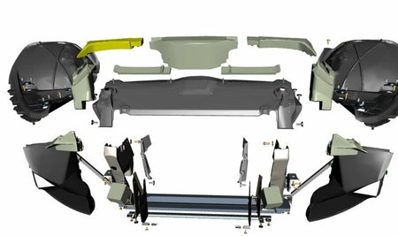 Image of RIGHT HAND SIDE FRONT AIR INTAKE FOAM