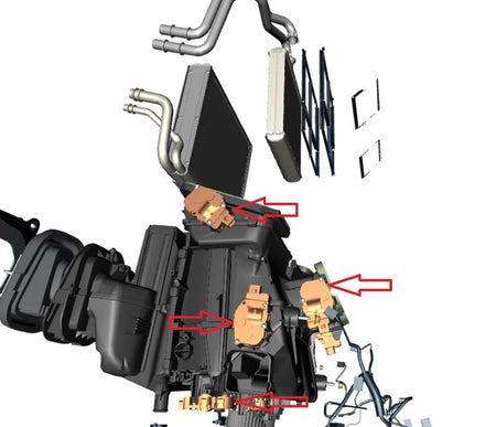 Image of HEATER CONTROL MOTOR ACUATOR ASSEMBLY