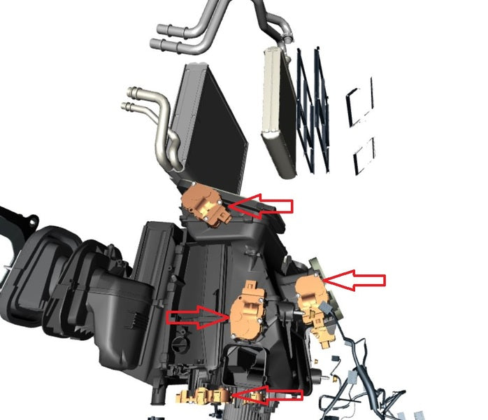 Image of HEATER CONTROL MOTOR ACUATOR ASSEMBLY