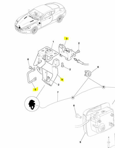 Image of BONNET LATCH MOUNTING BRACKET