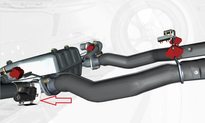 Image of RIGHT SIDE EXHAUST SILENCER MUFFLER ACTUATOR HEATSHIELD