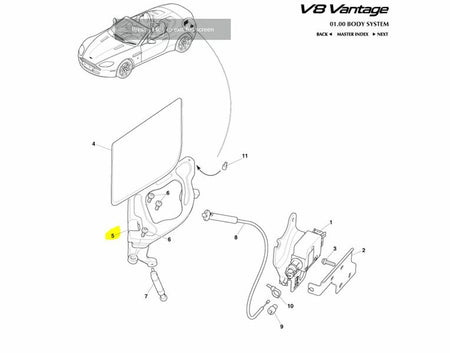 Image of ROADSTER FUEL FILLER DOOR HINGE