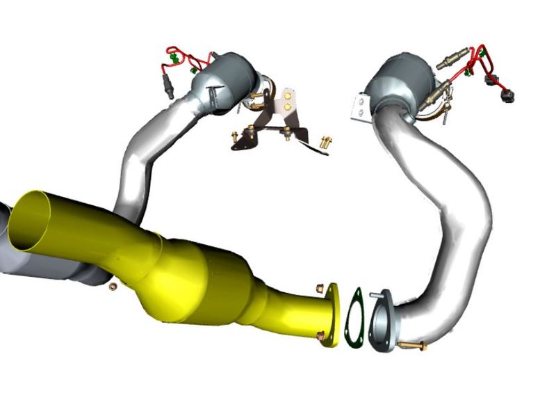 Image of RIGHT HAND CAT CATALITIC CONVERTER CATALIZER