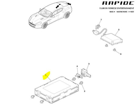 Image of SATELLITE RADIO TUNER ASSEMBLY