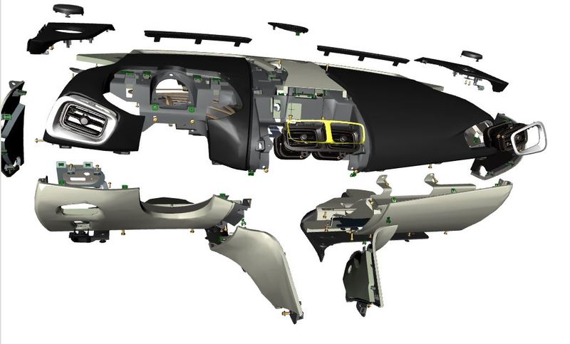 Image of CARBON FIBRE CENTRE VENT SURROUND