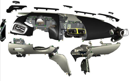 Image of CARBON FIBRE CENTRE VENT SURROUND